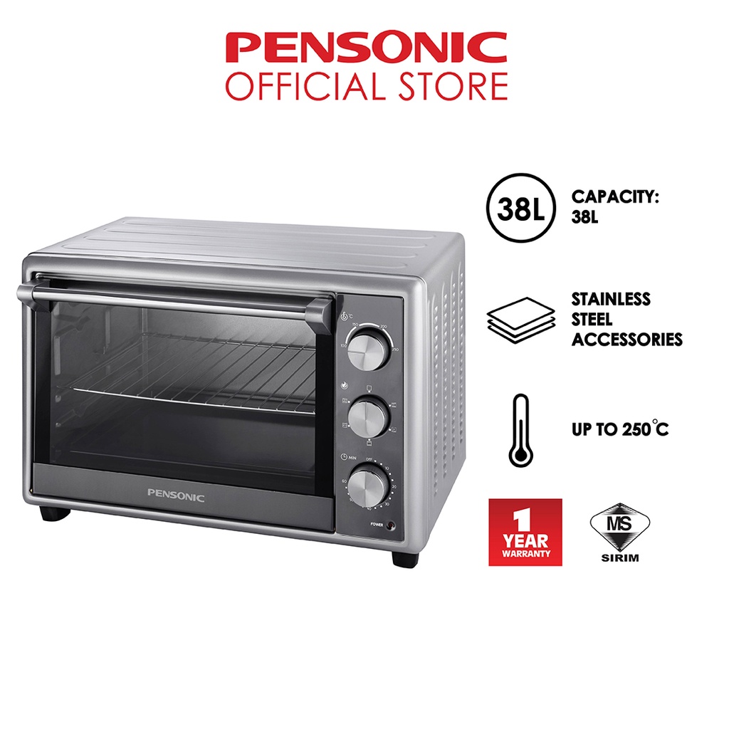 Pensonic Electric Oven Bake Cake Toast Roast 38L PEO3804
